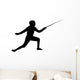 Fencing Silhouette Wall Decal