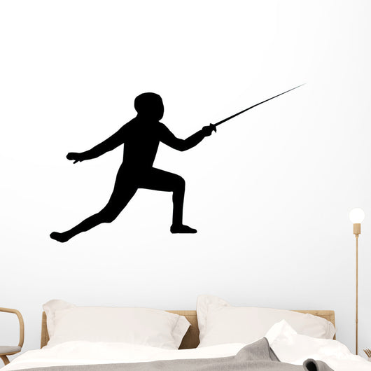 Fencing Silhouette Wall Decal