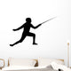 Fencing Silhouette Wall Decal