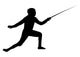 Fencing Silhouette Wall Decal