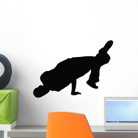 Freestyle Break Dance Silhouette Wall Decal