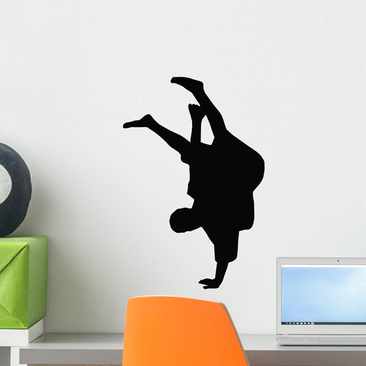 Freestyle Break Dance Silhouette Wall Decal