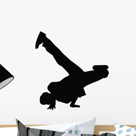 Freestyle Break Dance Silhouette Wall Decal