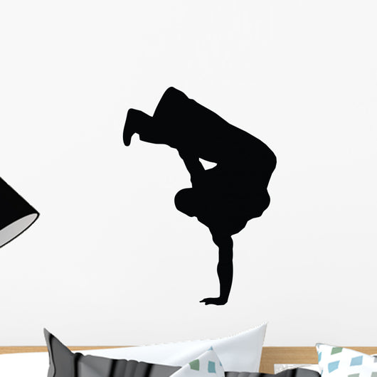 Freestyle Break Dance Silhouette Wall Decal