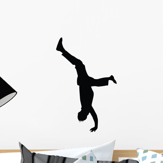 Freestyle Break Dance Silhouette Wall Decal