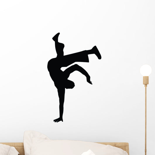 Freestyle Break Dance Silhouette Wall Decal