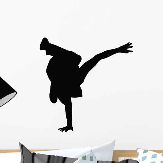 Freestyle Break Dance Silhouette Wall Decal