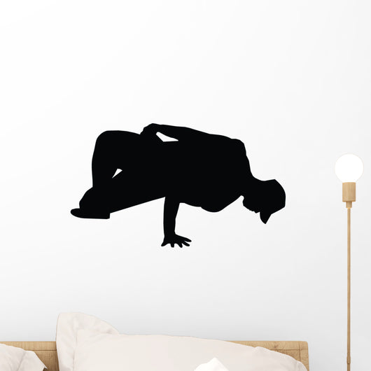 Freestyle Break Dance Silhouette Wall Decal