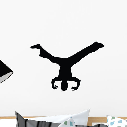 Freestyle Break Dance Silhouette Wall Decal