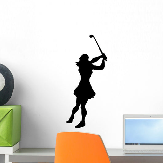 Golfing Silhouette Wall Decal