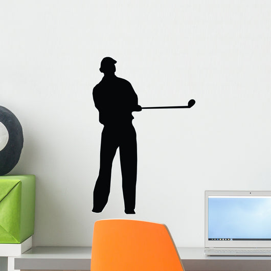 Golfing Silhouette Wall Decal