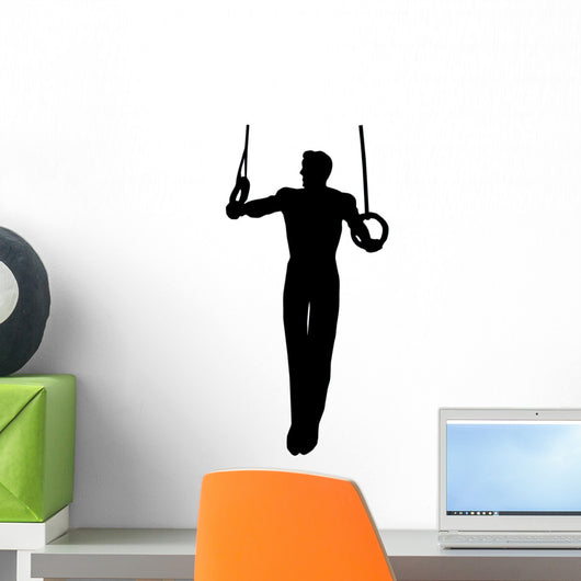Olympic Male Gymnastic Silhouette Wall Decal