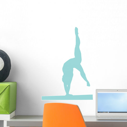 Gymnastics Silhouette Style Handstand Wall Decal