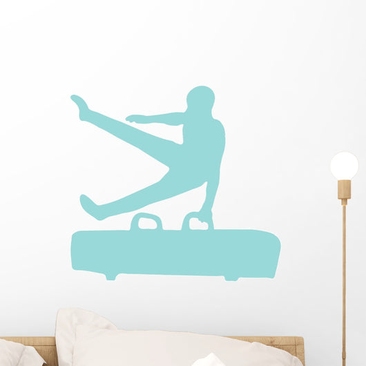 Gymnastics Silhouette Single Hand Flip Wall Decal