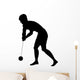 Hammer Throwing Silhouette Wall Decal