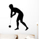 Hammer Throwing Silhouette Wall Decal