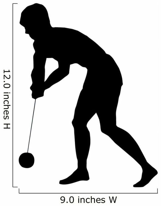 Hammer Throwing Silhouette Wall Decal