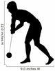 Hammer Throwing Silhouette Wall Decal