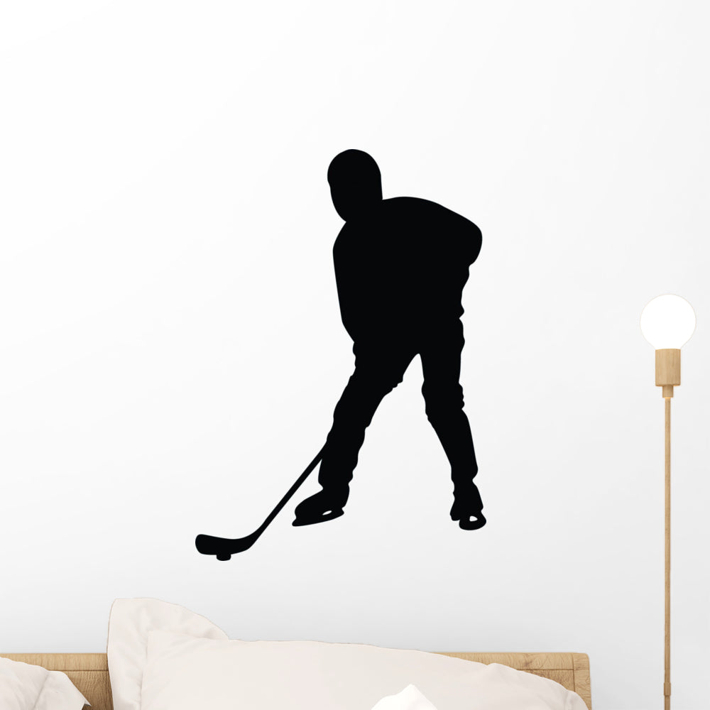 Hockey Silhouette Wall Decal Wallmonkeys