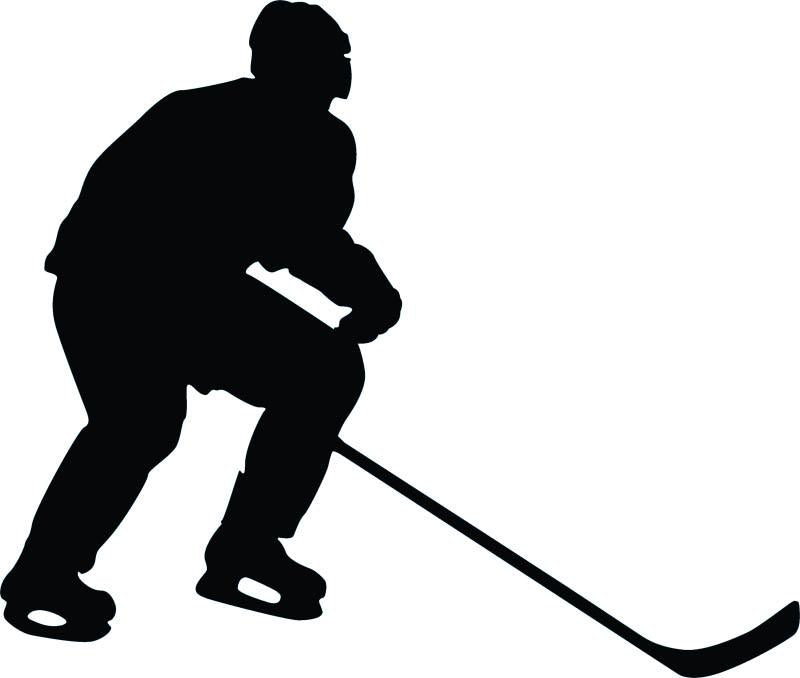 Hockey Silhouette Wall Decal Wallmonkeys