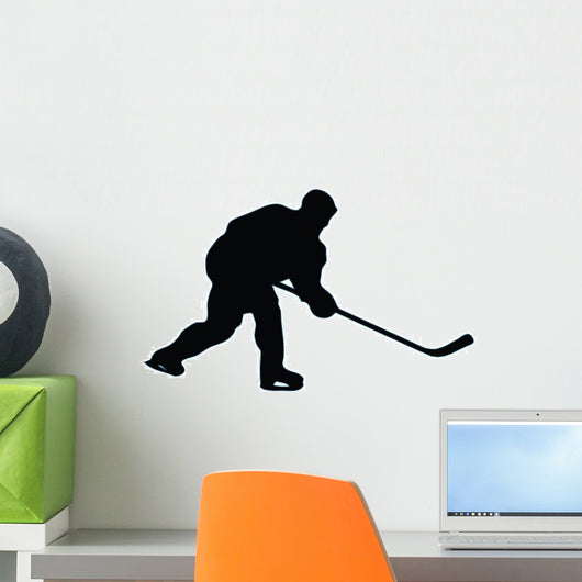 Ice Hockey Silhouette Wall Decal