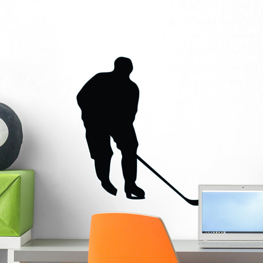 Ice Hockey Silhouette Wall Decal
