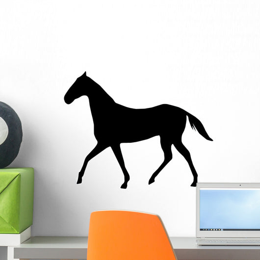 Facing Left Horse Trotting Wall Decal