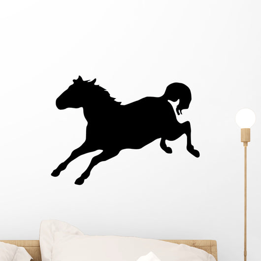 Jumping Horse Silhouette Wall Decal