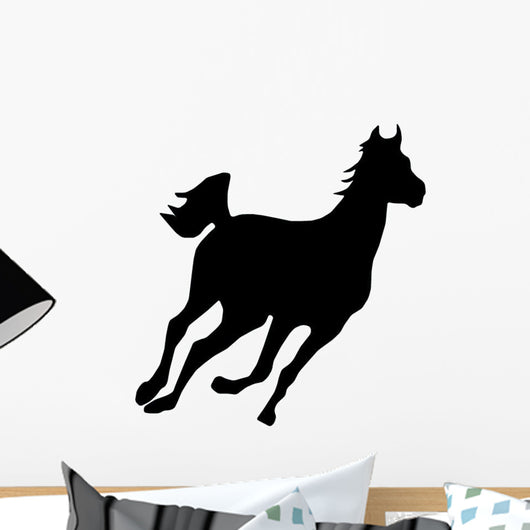 Running Horse Silhouette Wall Decal