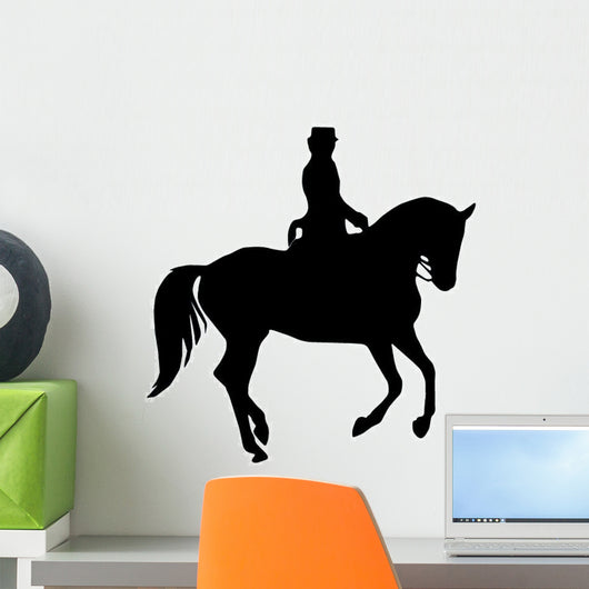 Horseback Riding Silhouette Wall Decal
