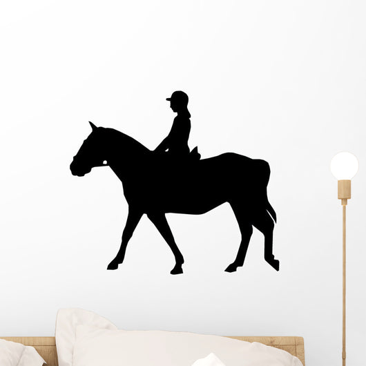 Horseback Riding Silhouette Wall Decal