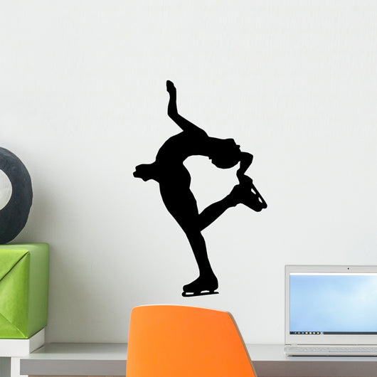 Ice Skating Silhouette Wall Decal