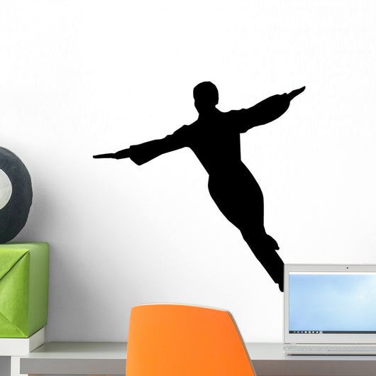 Male Ice Skater Wall Decal