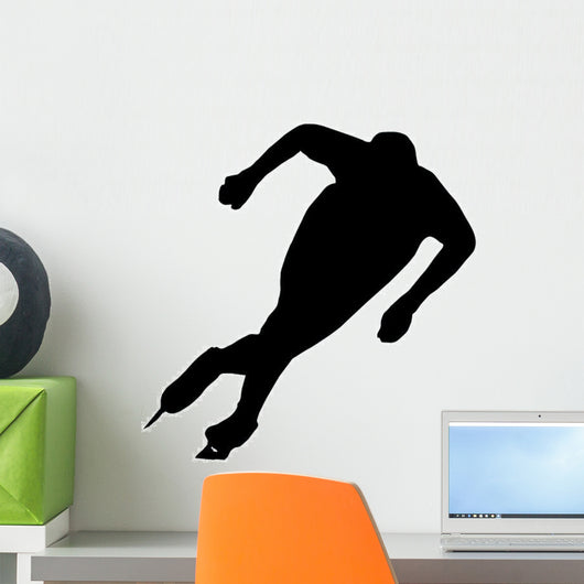 Ice Skating Silhouette Wall Decal