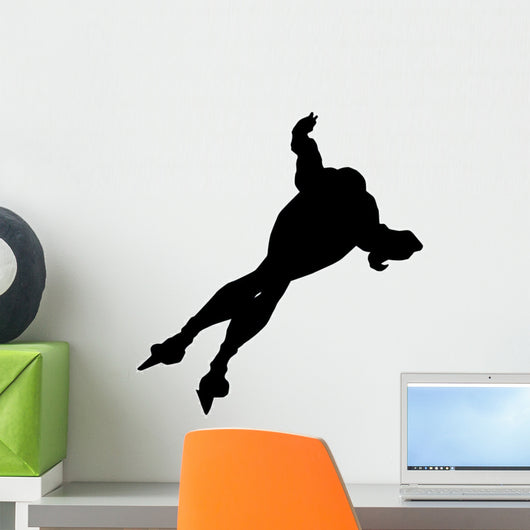 Ice Skating Silhouette Wall Decal