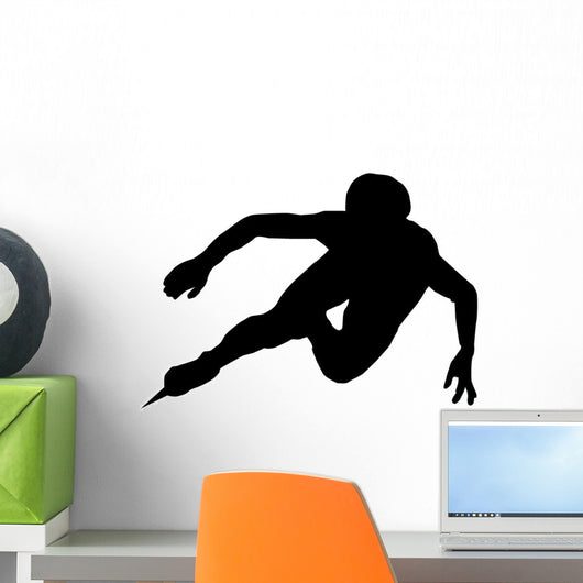Ice Skating Silhouette Wall Decal