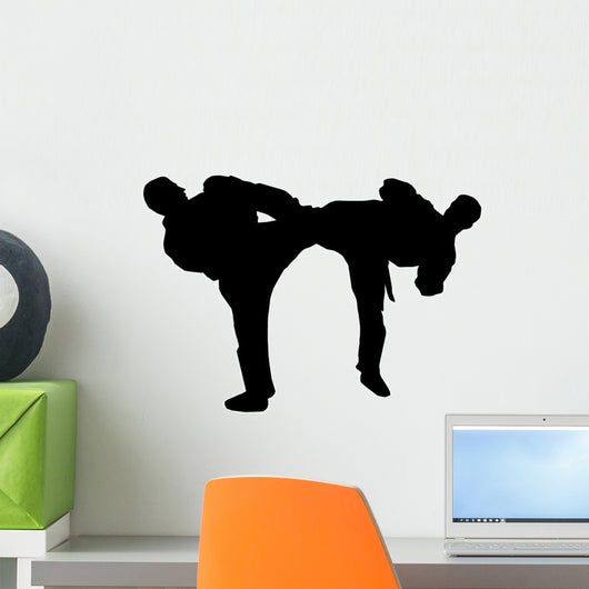 Sparring Karate Wall Decal