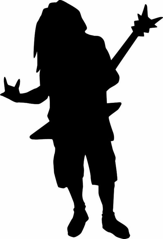 80s Metal Rockstar Music Wall Decal
