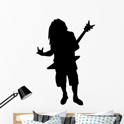 80s Metal Rockstar Music Wall Decal