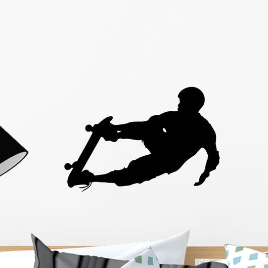 Skate Boarding Silhouette Wall Decal