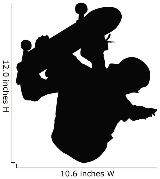 Skateboarding Silhouette Wall Decal