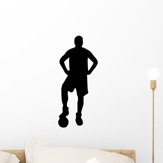 Soccer Silhouette Posing Wall Decal