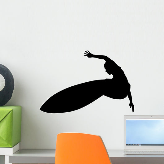 Impressive Surfer Surfing Wall Decal