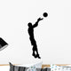 Volley Ball Silhouette Wall Decal