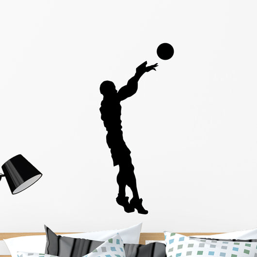 Volley Ball Silhouette Wall Decal