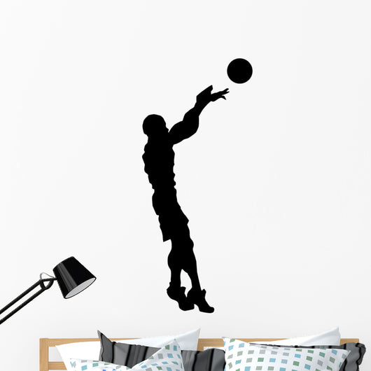 Volley Ball Silhouette Wall Decal