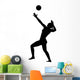 Volley Ball Silhouette Wall Decal