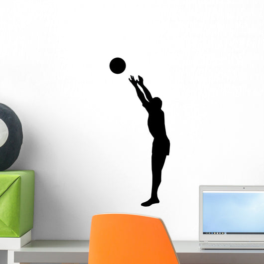 Volley Ball Silhouette Wall Decal