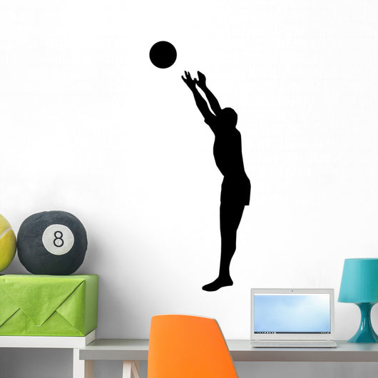 Volley Ball Silhouette Wall Decal