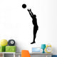 Volley Ball Silhouette Wall Decal